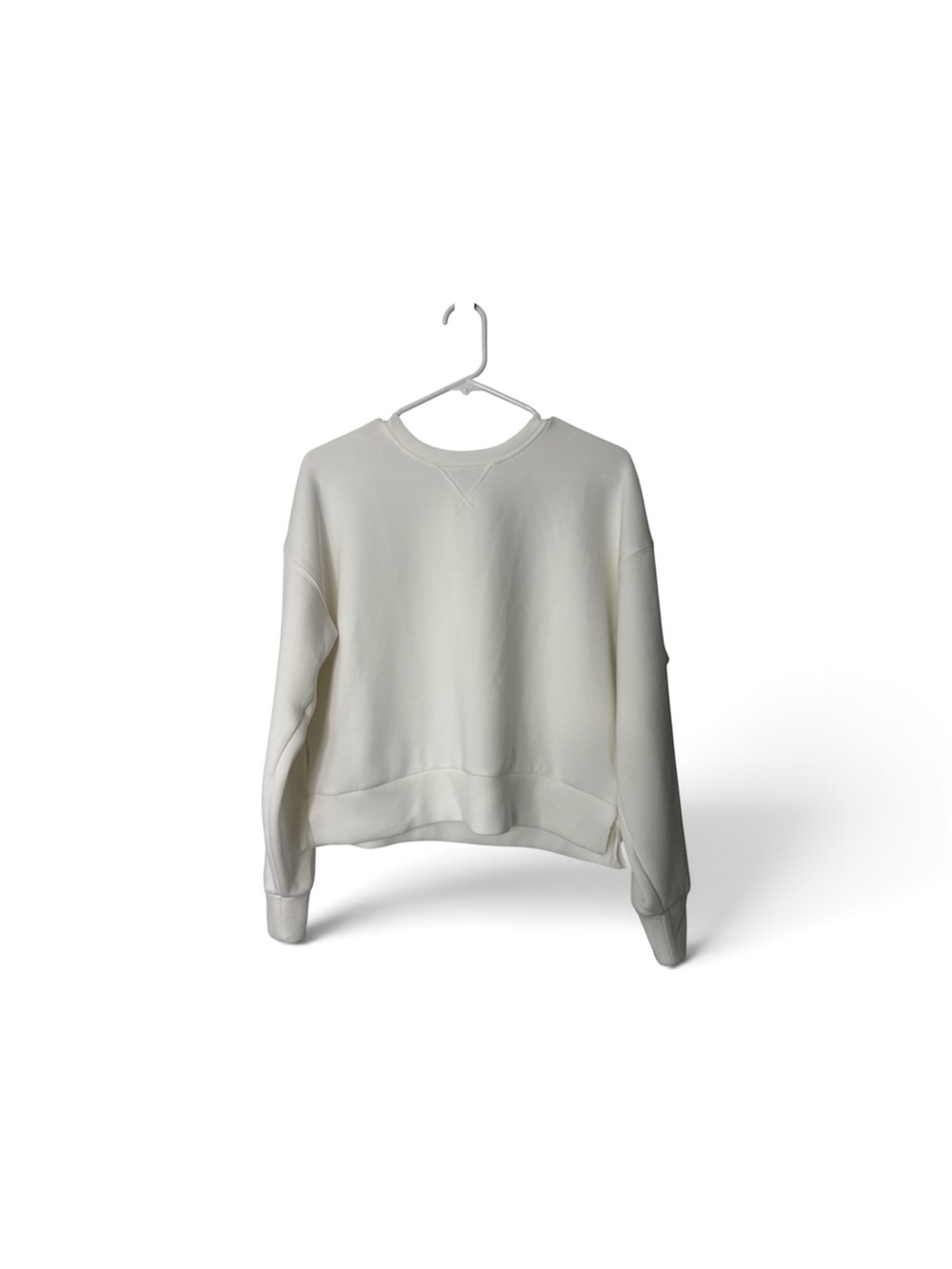 SPANX Air Essentials Crewneck Sweatshirt Women’s Small White Pullover Modal Cozy